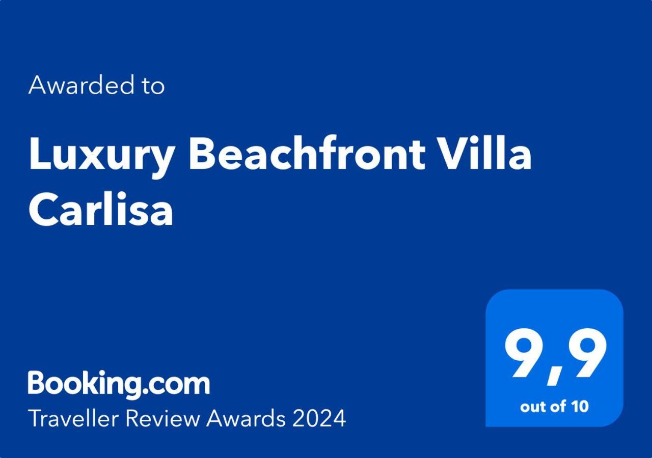 Luxury Beachfront Villa Carlisa Чіово Екстер'єр фото