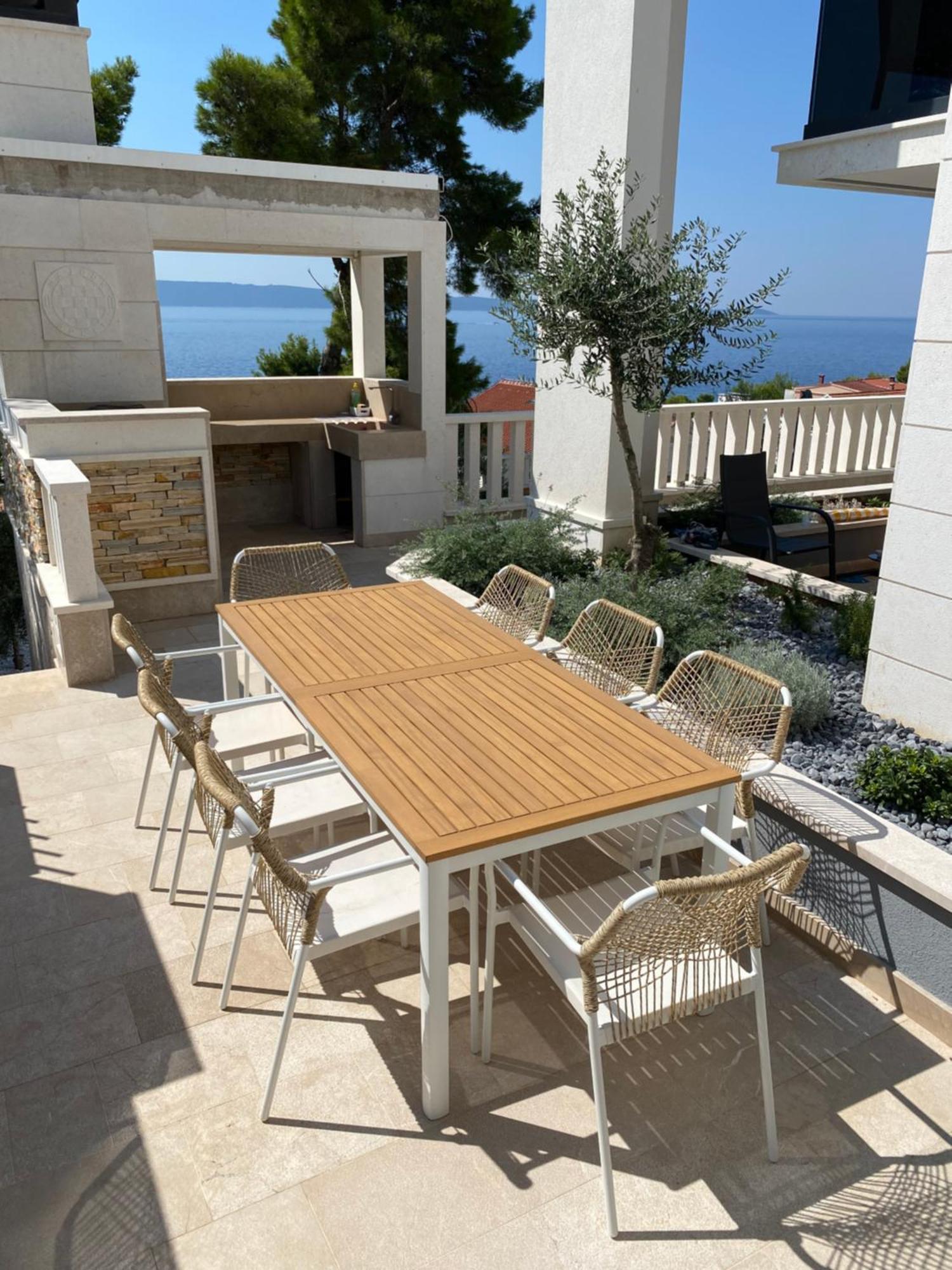 Luxury Beachfront Villa Carlisa Чіово Екстер'єр фото